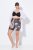 Ulla Popken 837679 Pantalón corto antirrozaduras estampado Azul marino - Culotes antirozaduras - 