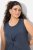 Ulla Popken 837874 Vestido de jersey sin mangas Azul marino - Vestidos de punto jersey - 