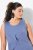 Ulla Popken 837874 Vestido de jersey sin mangas Azul - Vestidos de punto jersey - 