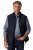 Boston Park 877 Chaleco con cuello alto y cremallera Azul marino - Chaquetas - Chaquetas Tallas Grandes 2XL-8XL