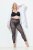 Ulla Popken 837935 Leggings de media con estampado Negro - Medias & calcetines - 