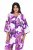 Ulla Popken 838105 Cárdigan abierto con lazada Violeta - Cárdigans - Cardigans de tallas grandes para mujer