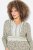 Ulla Popken 838120 Vestido estampado con cuello de pico Verde claro - Vestidos mini - Vestidos cortos en tallas grandes
