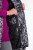 Ulla Popken 838435 Chaleco largo acolchado estampado Negro - Chalecos - 