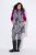 Ulla Popken 838435 Chaleco largo acolchado estampado Negro - Chalecos - 