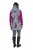 Ulla Popken 838435 Chaleco largo acolchado estampado Negro - Chalecos - 