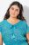 Ulla Popken 838483 Vestido con estampado animal Turquesa - Vestidos de verano - Vestidos de verano tallas grandes