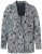 Ulla Popken 838656 Blazer de flores Blanco - Blazers - Blazers en tallas grandes para mujer