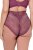 Ulla Popken 838675 Bragas de talle alto Morado oscuro - Bragas - 