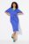 Ulla Popken 838765 Vestido de jersey de manga corta con cuello de pico Azul grisáceo - Vestidos midi - Vestidos midi de talla grande