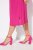 Ulla Popken 838765 Vestido de jersey de manga corta con cuello de pico Rosa - Vestidos - Vestidos para todas las tallas