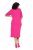 Ulla Popken 838765 Vestido de jersey de manga corta con cuello de pico Rosa - Vestidos - Vestidos para todas las tallas