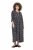 Ulla Popken 839518 Vestido con estampado animal y manga 3/4 Antracita - Vestidos maxi - Vestidos largos en tallas grandes
