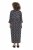 Ulla Popken 839518 Vestido con estampado animal y manga 3/4 Antracita - Vestidos maxi - Vestidos largos en tallas grandes