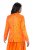 Ulla Popken 839607 Blazer de satén estampado Naranja claro - Blazers - Blazers en tallas grandes para mujer