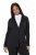 Ulla Popken 839843 Blazer plisado Negro - Blazers - Blazers en tallas grandes para mujer