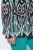 Ulla Popken 839961 Blazer estampado de mezcla de lino Negro - Blazers - Blazers en tallas grandes para mujer