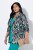 Ulla Popken 839961 Blazer estampado de mezcla de lino Negro - Blazers - Blazers en tallas grandes para mujer