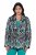 Ulla Popken 839961 Blazer estampado de mezcla de lino Negro - Blazers - Blazers en tallas grandes para mujer