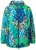 Ulla Popken 840024 Chaqueta de lluvia con estampado animal Verde menta - Ropa impermeable - 