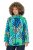 Ulla Popken 840024 Chaqueta de lluvia con estampado animal Verde menta - Ropa impermeable - 