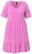 Ulla Popken 840115 Vestido de jersey de manga corta Rosa - Vestidos de punto jersey - 