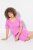 Ulla Popken 840115 Vestido de jersey de manga corta Rosa - Vestidos de punto jersey - 