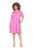 Ulla Popken 840115 Vestido de jersey de manga corta Rosa - Vestidos de punto jersey - 