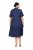 Ulla Popken 840367 Vestido midi de manga corta con cuello de pico Azul marino - Vestidos midi - Vestidos midi de talla grande