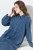 Ulla Popken 840972 Vestido de felpa con volantes Índigo - Vestidos sudadera - 