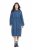 Ulla Popken 840972 Vestido de felpa con volantes Índigo - Vestidos sudadera - 