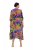 Ulla Popken 841034 Vestido estampado con manga 3/4 Azul marino - Vestidos maxi - Vestidos largos en tallas grandes