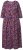Ulla Popken 841219 Vestido largo de flores Morado oscuro - Vestidos maxi - Vestidos largos en tallas grandes