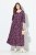 Ulla Popken 841219 Vestido largo de flores Morado oscuro - Vestidos maxi - Vestidos largos en tallas grandes