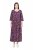 Ulla Popken 841219 Vestido largo de flores Morado oscuro - Vestidos maxi - Vestidos largos en tallas grandes