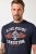 JP1880 T-Shirt Short Sleeve Chest Print Navy - Camisetas - Camisetas - 2XL-14XL