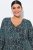 Ulla Popken 841839 Vestido de jersey con estampado animal y manga 3/4 Verde oscuro - Vestidos midi - Vestidos midi de talla grande
