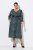 Ulla Popken 841839 Vestido de jersey con estampado animal y manga 3/4 Verde oscuro - Vestidos midi - Vestidos midi de talla grande