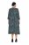 Ulla Popken 841839 Vestido de jersey con estampado animal y manga 3/4 Verde oscuro - Vestidos midi - Vestidos midi de talla grande