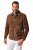 JP1880 Leather Jacket Genuine Cowhide Brown - Chaquetas - Chaquetas Tallas Grandes 2XL-8XL
