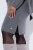 Ulla Popken 841941 Vestido de punto de manga larga Gris jaspeado - Vestidos de punto - 