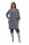 Ulla Popken 841941 Vestido de punto de manga larga Gris jaspeado - Vestidos de punto - 