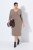 Ulla Popken 841952 Vestido de felpa con cuello de pico Marrón claro - Vestidos - Vestidos para todas las tallas