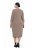 Ulla Popken 841952 Vestido de felpa con cuello de pico Marrón claro - Vestidos - Vestidos para todas las tallas