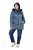 Ulla Popken 842013 Chaqueta acolchada Azul denim - Chaquetas - Chaquetas para mujer en tallas grandes