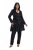 Ulla Popken 842028 Blazer peplum con pliegues Negro - Blazers - Blazers en tallas grandes para mujer