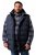 Men+ 433 Chaleco acolchado con capucha Azul marino - Chaquetas - Chaquetas Tallas Grandes 2XL-8XL