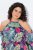 Ulla Popken 842471 Vestido midi estampado Azul marino - Vestidos midi - Vestidos midi de talla grande