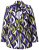 Ulla Popken 842680 Blazer estampado de punto de Roma Azul marino - Blazers - Blazers en tallas grandes para mujer