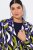 Ulla Popken 842680 Blazer estampado de punto de Roma Azul marino - Blazers - Blazers en tallas grandes para mujer